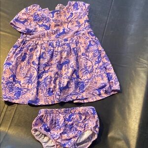 Purple Kids Dress Set